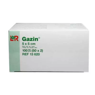GAZIN Gaza komp.5x5 cm sterilna 8-struka, 50x2 kom