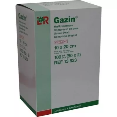 GAZIN Gaza komp.10x20 cm sterilna 8-struka 50x2 kom