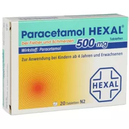 PARACETAMOL 500 mg HEXAL b. Vrućica i bol tab., 20 kom