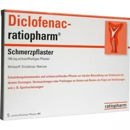 DICLOFENAC-ratiopharm flasteri protiv bolova, 5 kom