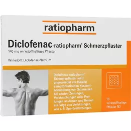 DICLOFENAC-ratiopharm flasteri protiv bolova, 10 kom