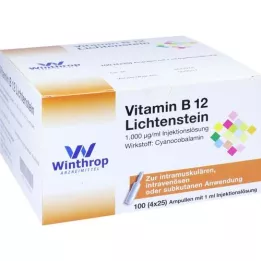 VITAMIN B12 1000 μg Lichtenstein ampule, 100X1 ml