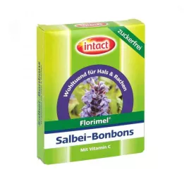 FLORIMEL Slatkiši od kadulje s vitaminom C bez šećera, 40 g