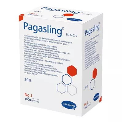 PAGASLING Tuferi od gaze, nesterilni, veličina 1, veličina lješnjaka, 1000 komada
