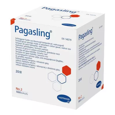 PAGASLING Tuferi od gaze, nesterilni, veličina 2, veličina oraha, 1000 komada
