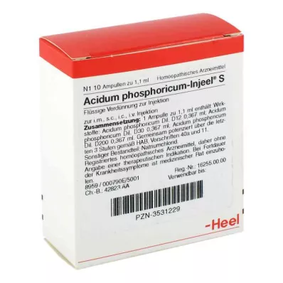 ACIDUM PHOSPHORICUM INJEEL S ampule, 10 kom ACIDUM PHOSPHORICUM INJEEL S ampule, 10 kom