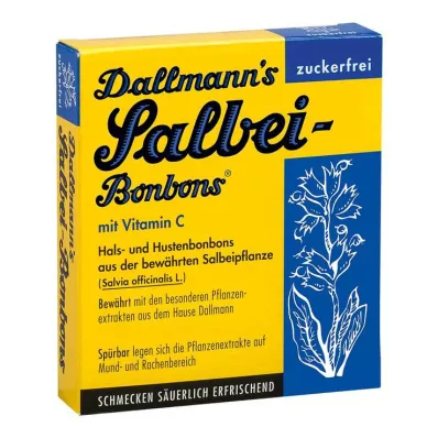 DALLMANNS Slatkiši od kadulje, bez šećera, 20 kom