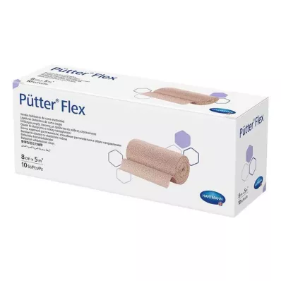 PÜTTER Flex bandaža 8 cmx5 m, 10 kom PÜTTER Flex bandaža 8 cmx5 m, 10 kom