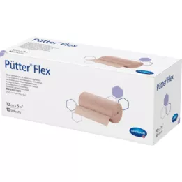 PÜTTER Flex bandaža 10 cmx5 m, 10 kom