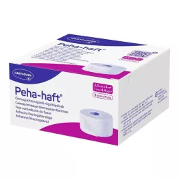 PEHA-HAFT Fiksirajući zavoj bez lateksa 2,5 cmx4 m, 8 kom