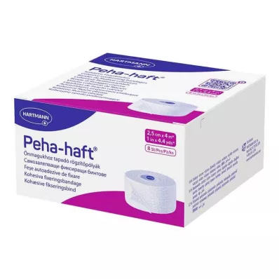 Peha ljepljivi fiksirajući zavoj bez lateksa 2,5 cm x 4 m, 8 kom Peha ljepljivi fiksirajući zavoj bez lateksa 2,5 cm x 4 m, 8 kom
