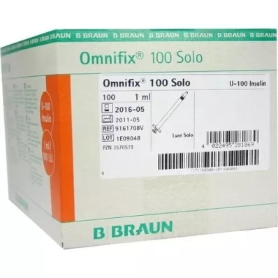 OMNIFIX Inzulinska štrcaljka 1 ml za U100, 100 kom