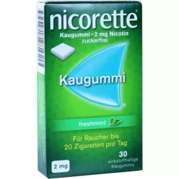 NICORETTE 2 mg gume za žvakanje freshmint, 30 kom