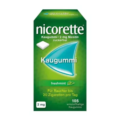 NICORETTE 2 mg gume za žvakanje svježe metvice, 105 komada