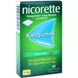 NICORETTE 4 mg gume za žvakanje freshmint, 30 kom