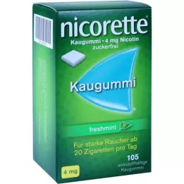 NICORETTE 4 mg gume za žvakanje freshmint, 105 komada