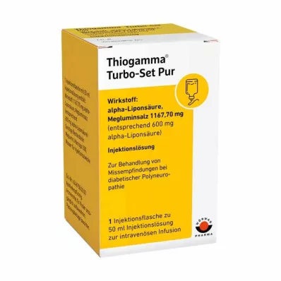 THIOGAMMA Turbo Set Pur bočice za injekcije, 50 ml THIOGAMMA Turbo Set Pur bočice za injekcije, 50 ml