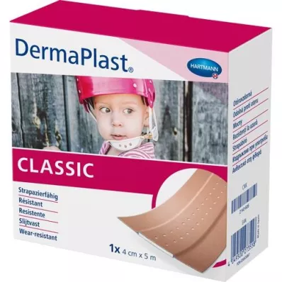 DERMAPLAST CLASSIC Flaster za rane 4 cmx5 m, 1 kom