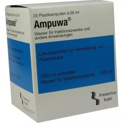 AMPUWA Plastične ampule otopina za injekciju/infuziju, 20X20 ml