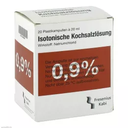 KOCHSALZLÖSUNG 0,9% plastični amp.Fresenius, 20X20 ml