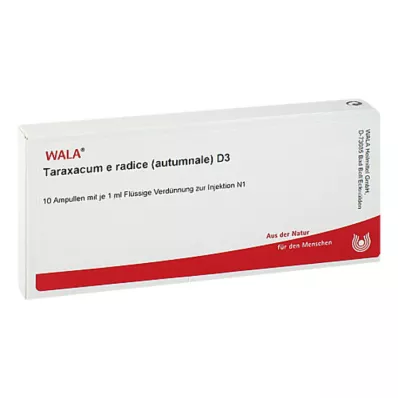 TARAXACUM E Rad.autumnale D 3 ampule, 10X1 ml