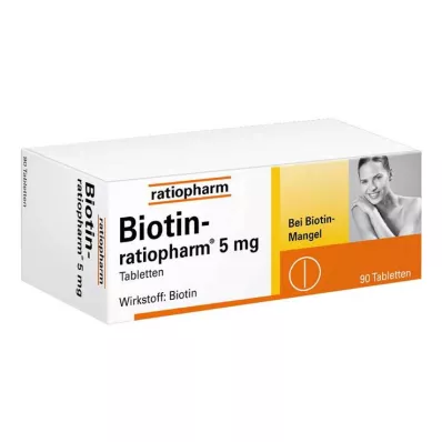BIOTIN-RATIOPHARM 5 mg tablete, 90 kom