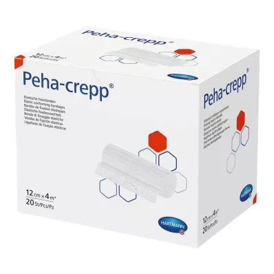 Peha Crepp fiksirajući zavoj 12 cm x 4 m, 20 kom
