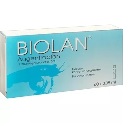 BIOLAN Kapi za oči jednodozne pipete, 60X0,35 ml