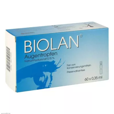 BIOLAN Kapi za oči jednodozne pipete, 60X0,35 ml