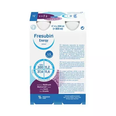 FRESUBIN ENERGY DRINK Boca za piće šumskog voća, 4X200 ml FRESUBIN ENERGY DRINK Boca za piće šumskog voća, 4X200 ml