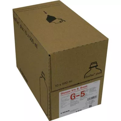 Glukoza 5% B.Braun Ecoflac P, 10X500 ml