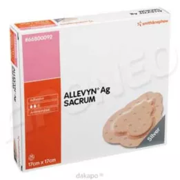 ALLEVYN Ag Sacrum 17x17 cm obloga za rane, 10 kom