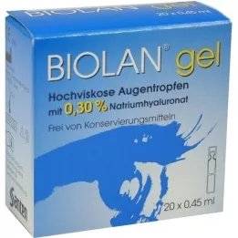 BIOLAN Gel kapi za oči, 20X0,45 ml