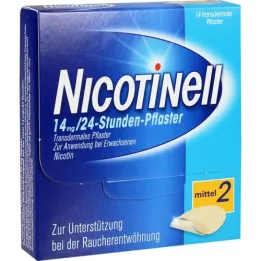 NICOTINELL 14 mg/24 sata flaster 35 mg, 14 kom