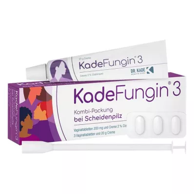 KADEFUNGIN 3 kombinirana pakiranja kreme od 20 g + 3 tablete za rodnicu, 1 kom KADEFUNGIN 3 kombinirana pakiranja kreme od 20 g + 3 tablete za rodnicu, 1 kom