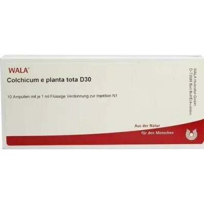 COLCHICUM E planta tota D 30 ampula, 10X1 ml