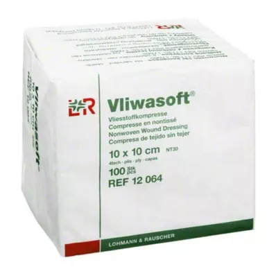 VLIWASOFT Komprese od flisa 10x10 cm nesterilne 4l., 100 komada