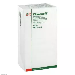 VLIWASOFT Komprese od flisa 10x20 cm nesterilne 4l, 100 komada