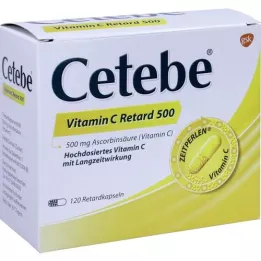 CETEBE Vitamin C kapsule s produljenim oslobađanjem 500 mg, 120 kom