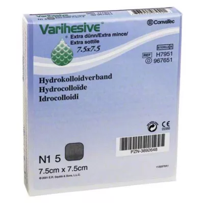 VARIHESIVE ekstra tanki 7,5x7,5 cm HKV hidroaktiv, 5 kom