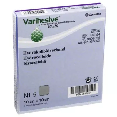VARIHESIVE ekstra tanki 10x10 cm HKV hidroaktiv, 5 kom