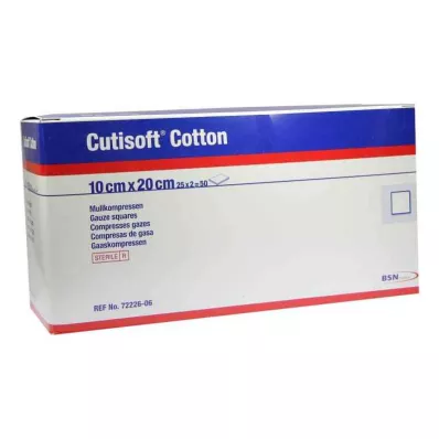Cutisoft pamučna kompresija 10x20cm sterilna 8 puta (25x2 kom)