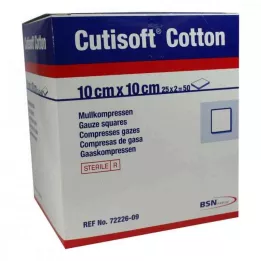 CUTISOFT Pamuk kompr.10x10 cm ster.12 pres., 25X2 kom