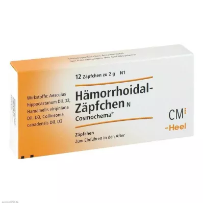 HÄMORRHOIDAL Čepići N Cosmochema, 12 kom