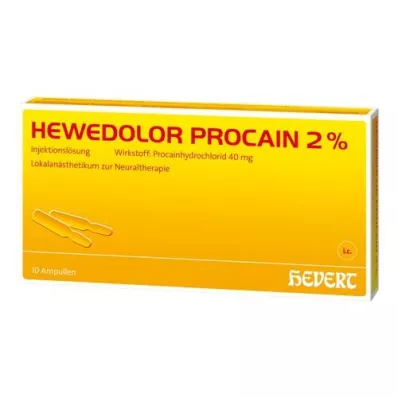 HEWEDOLOR Prokain 2% ampule, 10 kom