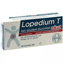 LOPEDIUM T acute za akutni proljev tablete, 10 kom