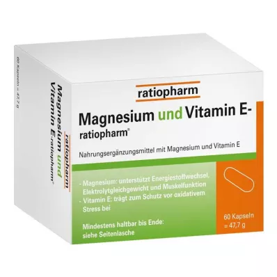 Magnezij i vitamin E ratiopharm, 60 kom