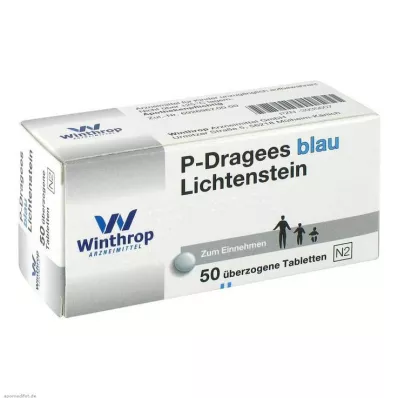 P DRAGEES plava, 50 kom