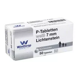 P tablete bijele 7 mm podjele, 50 kom