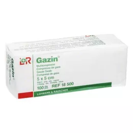 GAZIN Gaza komp.5x5 cm nesterilna 8-kratna operacija, 100 kom